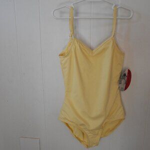 Capezio Yellow Cami Leotard- Large Child- NWTags